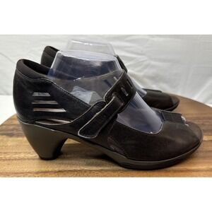 Merrell Evera Shoes Womens 10 Brown‎ Leather Heel Mary Jane